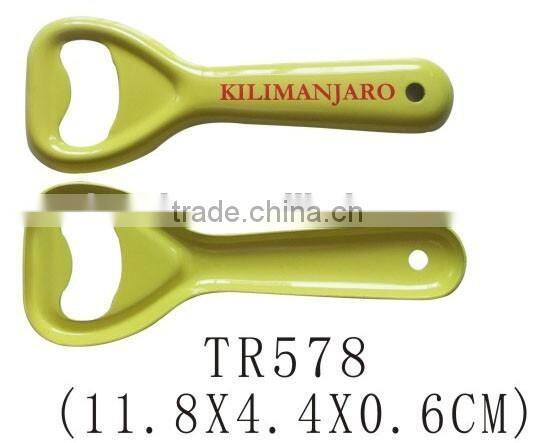 Customized logo plastic Y shape handheld bottle opener