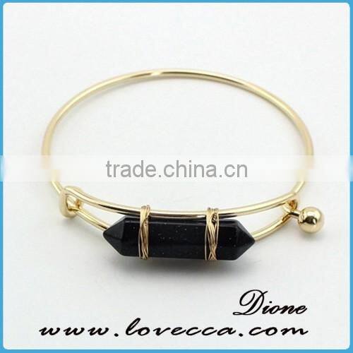 Semi-precious stone bracelet colored turquoise stone bracelet , green stone bracelets