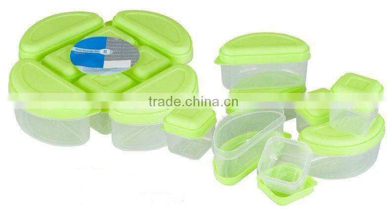 4pcs mini container food storage plastic box