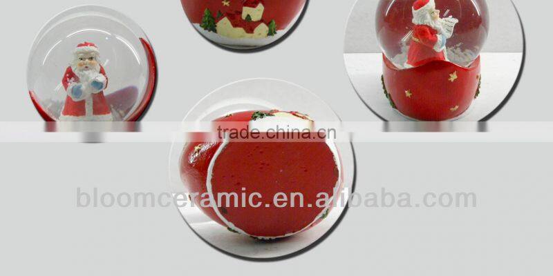 Santa cute resin glitter water ball