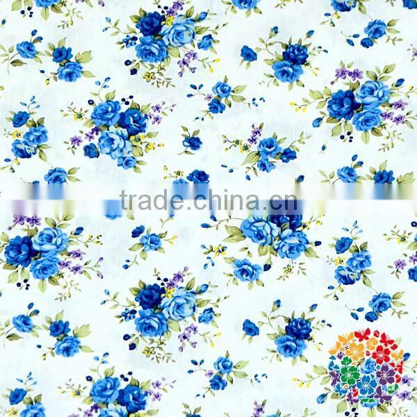 Sunflower Printed In Navy Cotton Fabrics Wholesale Many Colors Floral Cotton Fabric