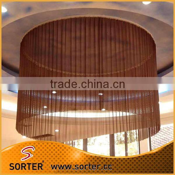 New design metal wire mesh drapery restaurant decoration