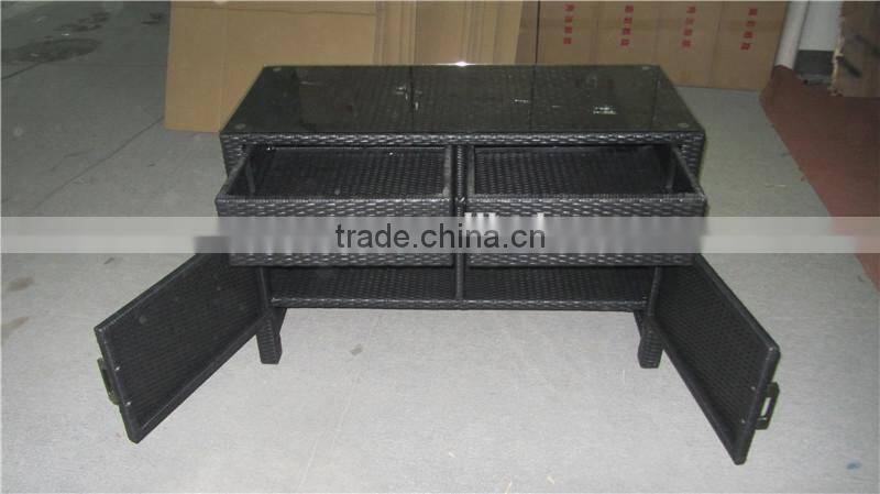 Hot Sale Garden Outdoor Accessory Rattan Cabinet