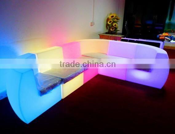 modern furniture! led lounge sofa set furniture PE material
