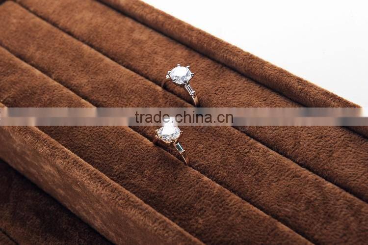 2016 hand made three layers countertop ring display case customized