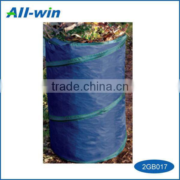 blue PE high quality garden hot item garden supplies leave spring bag blue Barrel