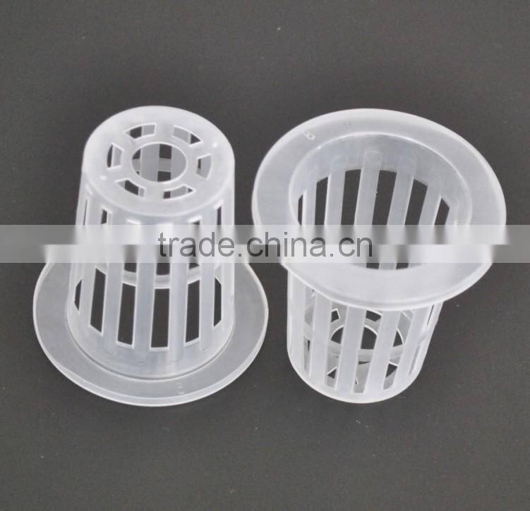 5cm PP Plastic Mesh Cups Aquaponic system Black net Planting pots