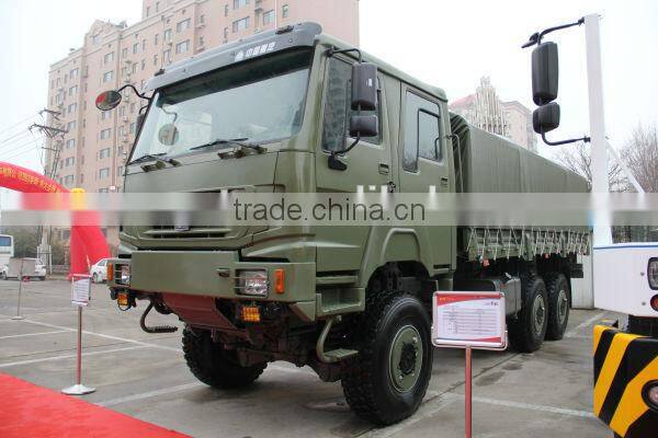 All-wheel driving truck howo military truck 6x6 low price for sale