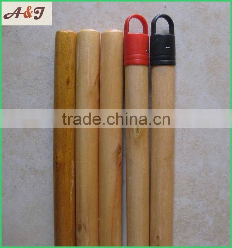 varnished wooden handle for brooms