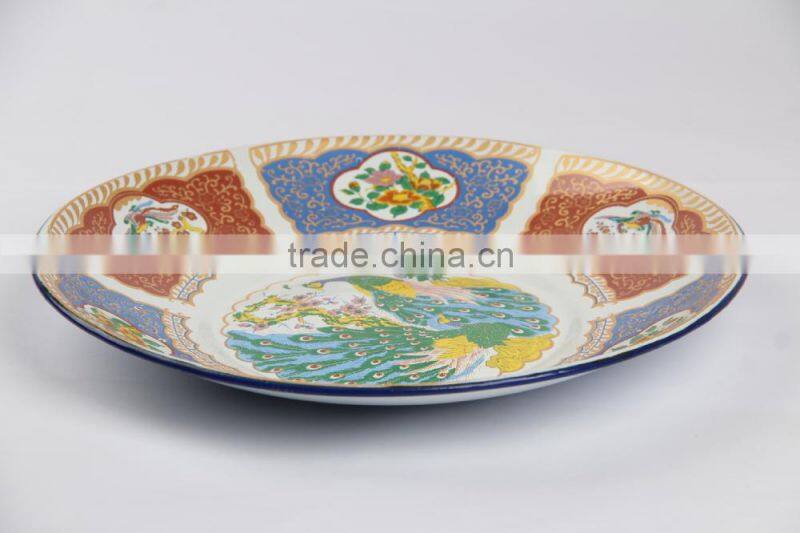 25-80cm enamelware decorative enamel dubai serving trays