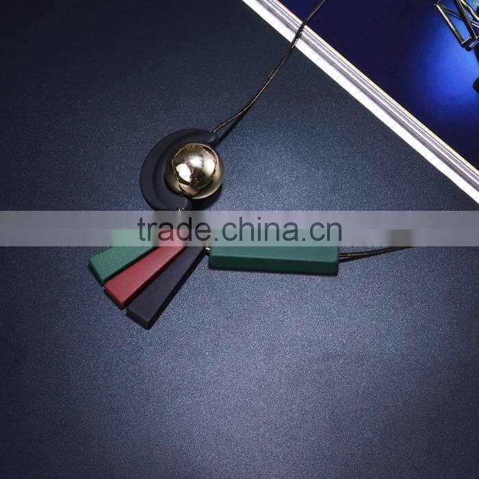 geometric moon sun necklace geometric long rubber rectangle strips pendant necklace geomotric jewelry