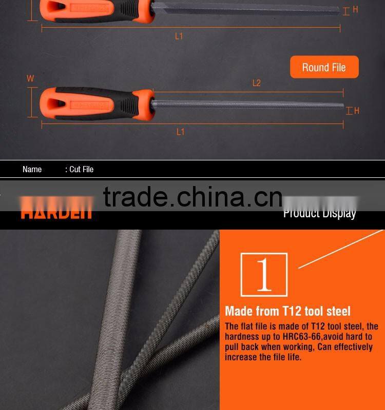 Professional 8" Round Second Cut File With Soft Handle