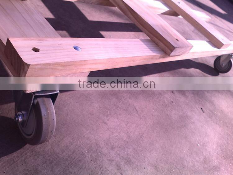 Wooden moving take car transport tool cart