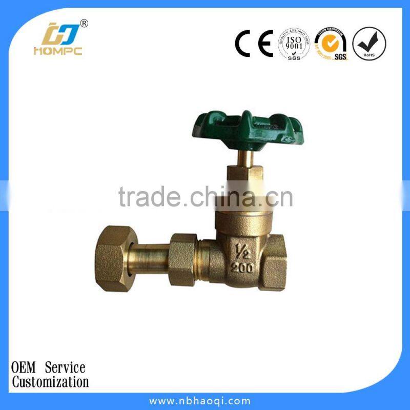 hot sale quality brass water meter gate valve