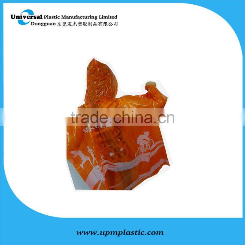 blue disposable raincoat for sport events