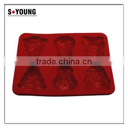 10113Christmas shaped silicone chocolate mould and mold