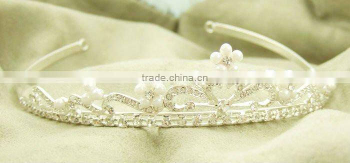 High Quality Fashion Pearl Rhienstone Tiaras Bridal Hair Comb