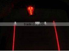 Bike Bicycle Laser Beam 5 LED Rear Tail Light