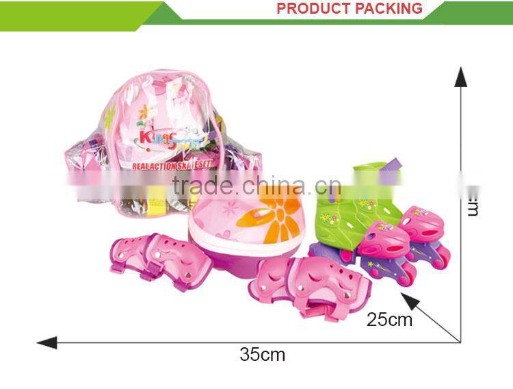 New design kid outdoor play 4 wheel retractable roller skate shoes