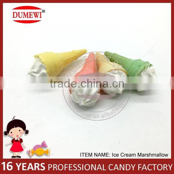 7g Colorful Ice Cream Shape Fruit Flavor Marshmallow Candy
