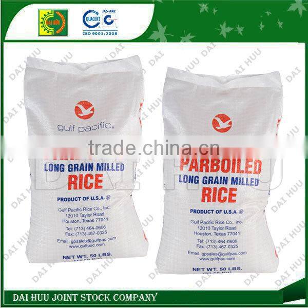 PP woven bag using for packaging rice, bean, wheat, corn