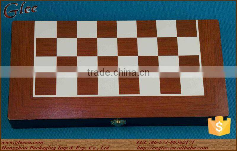 Professional wooden chess titans set/folded form and portable bamboo chess