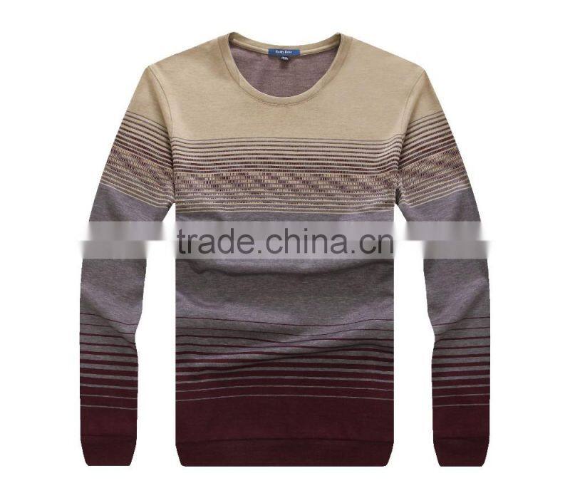 custom high quality full sleeve mens slim cotton /polyester t shirt