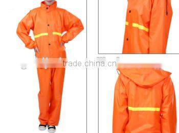 3m reflective raincoat, security pvc high visibility waterproof police raincoat