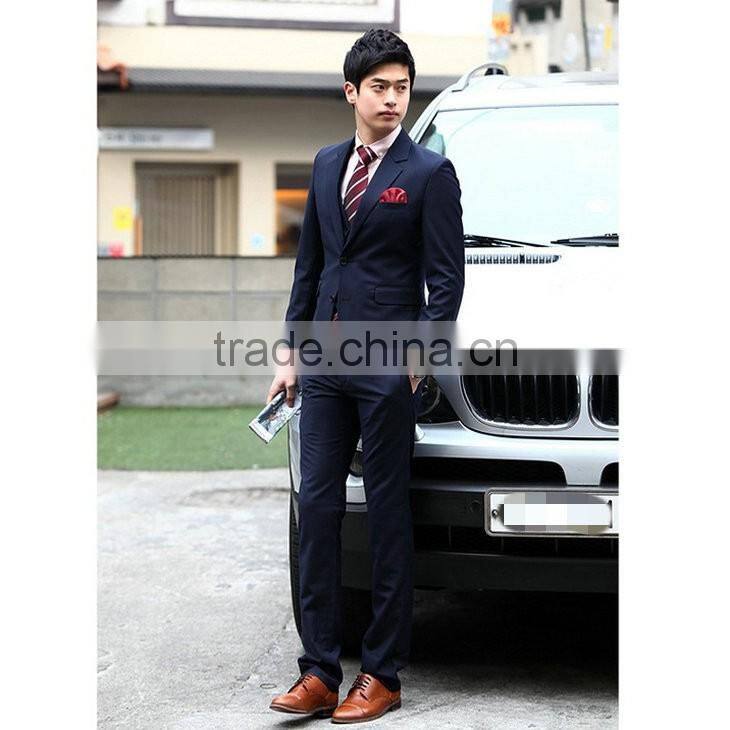 High quality formal business stand collar suits for men