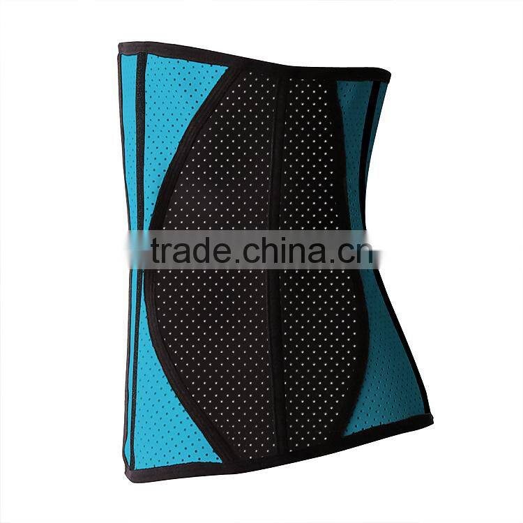 China Manufacturer New Latex Products Breathable Waist Trainer with Hole Design In Multiple Colors