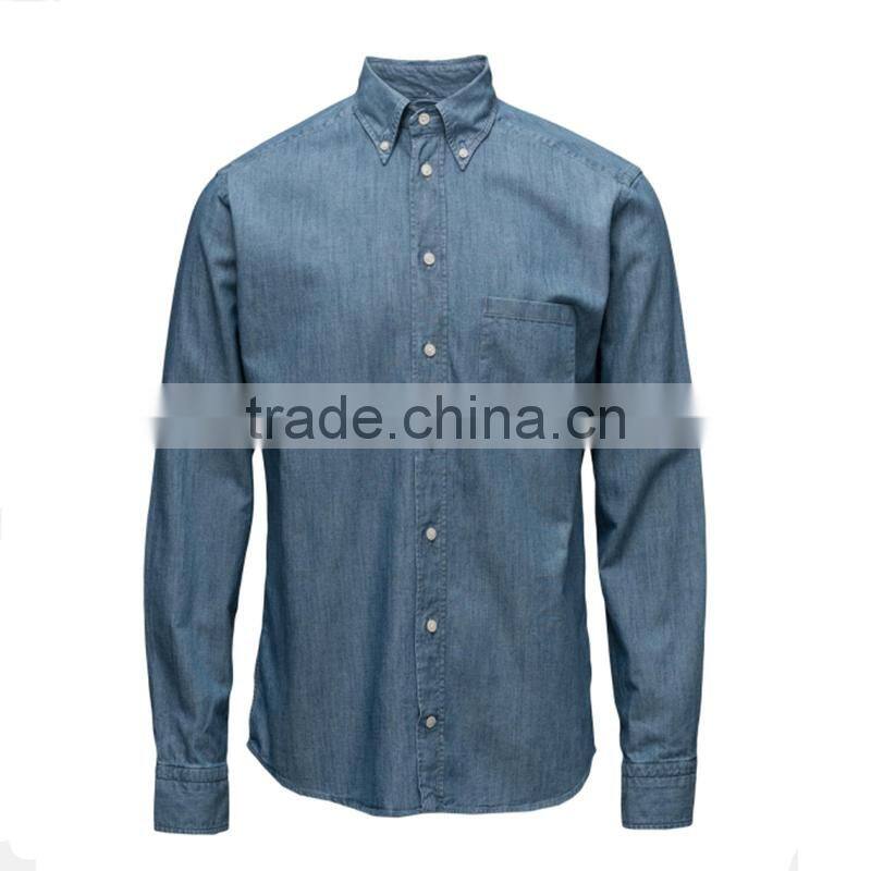 2017 new design shirts casual for men slim fit