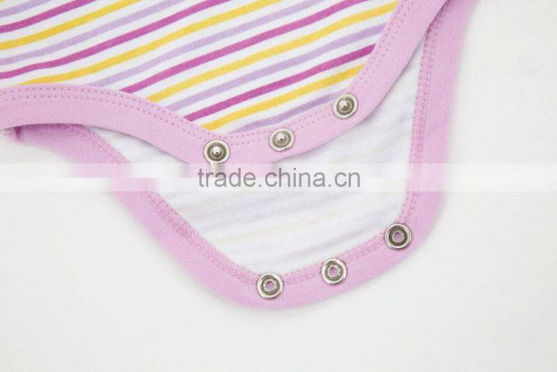 2017 Baby Clothes Stripe Style 100% Cotton Baby Rompers For Girl Jumpsuit