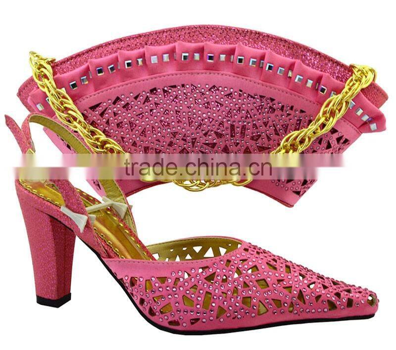 Fashionable quality guaranteed party shoes and matching bags women shoes and bags to match MG1089