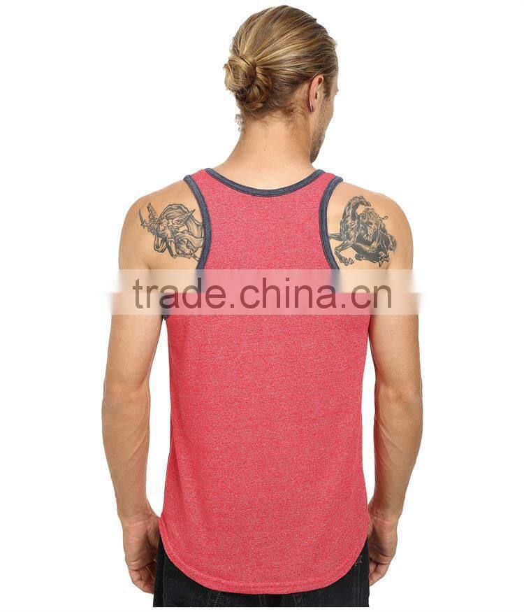 Mens racer back summer mens tank tops , wholesale tank tops men in bulk