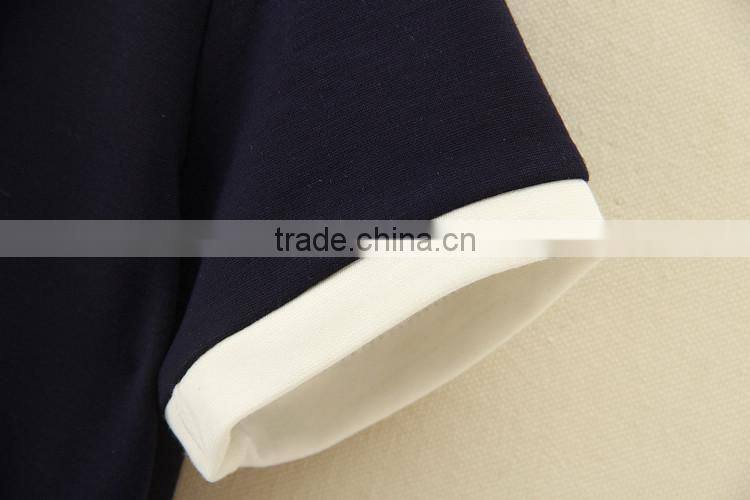 Fashion girl clothes & New child casual clever dress short sleeve baby girls clothing