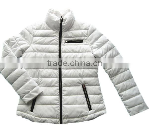 Warm white women padding new design girls coat