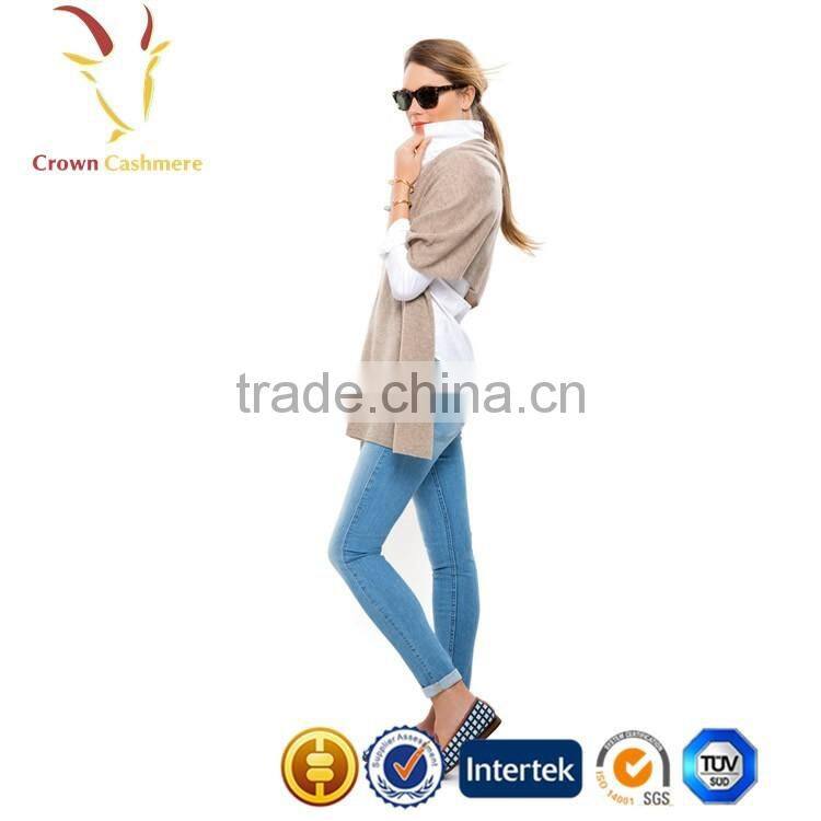 2016 Loose Knit Women Fashion Cashmere Poncho Wrap Pattern Style