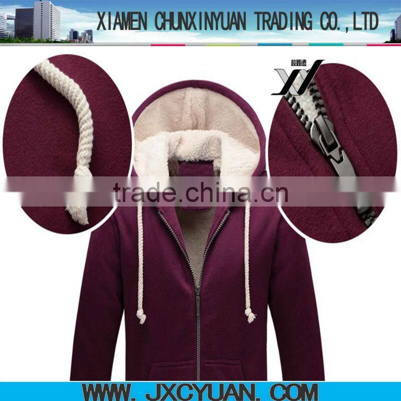 wholesale winter clothing made in china fashion streetwear zipper hoodie