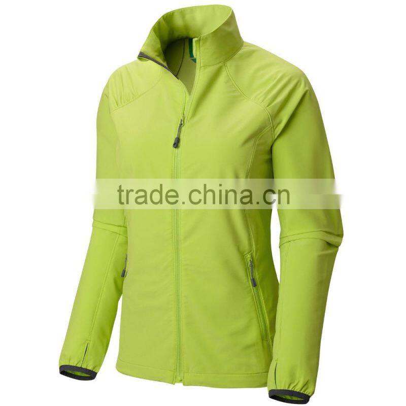 custom colors warm hiking softshell jacket women