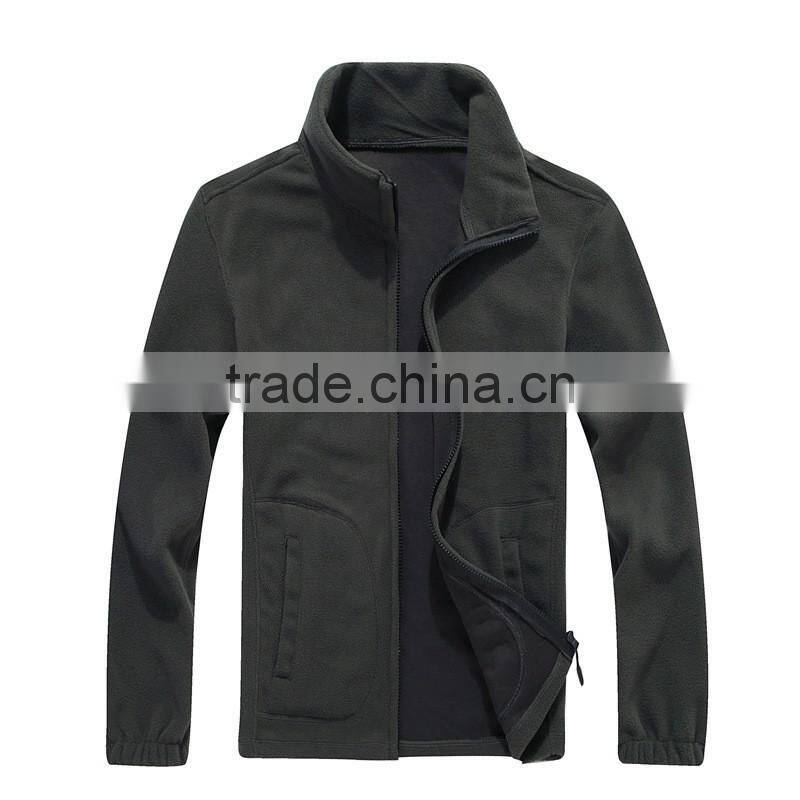 2017 winter high quality polor fleece jacket for men