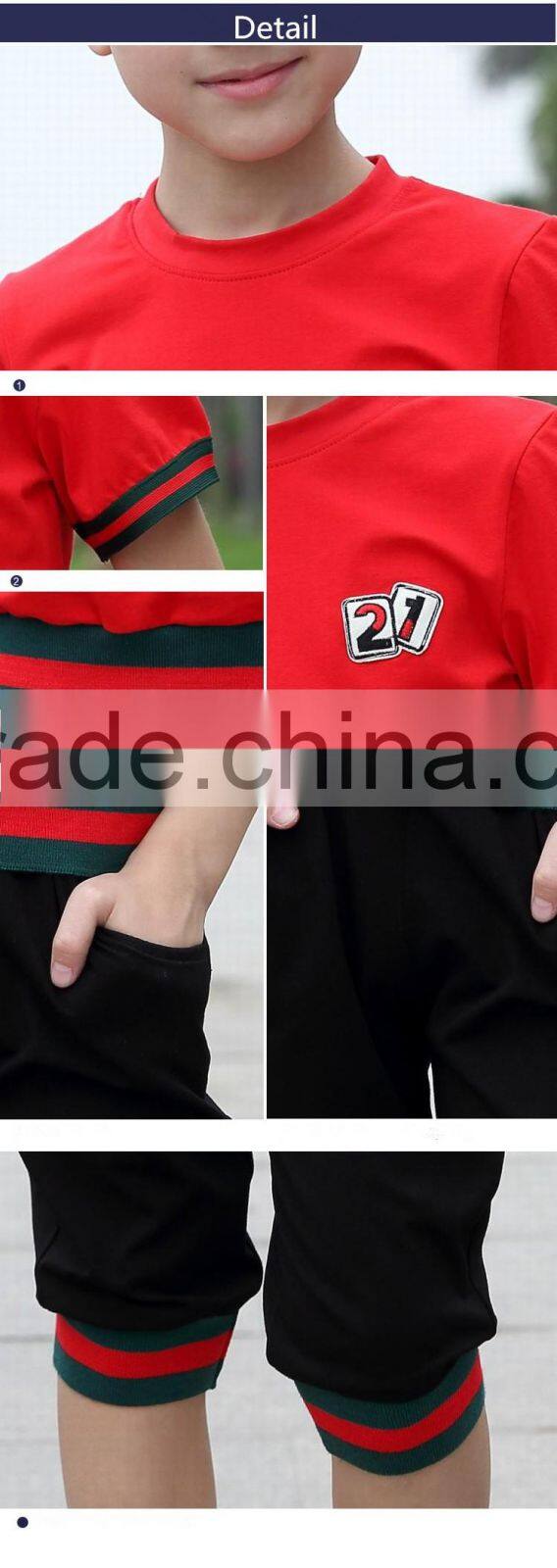 Juqian bulk wholesale Classic Fashion Stylish short sleeves t shirt shorts pants kids summer school sport uniforms