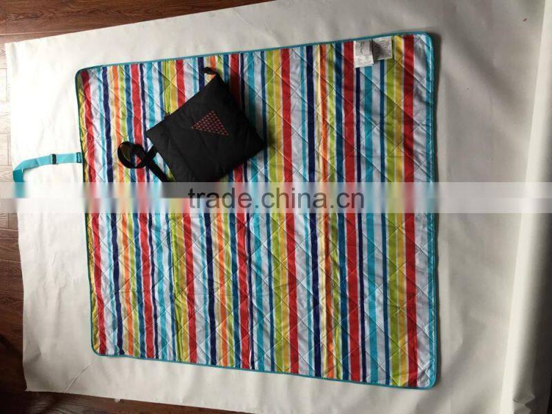 3 in 1 Portable Carry Picnic Waterproof Bag Fleece Blanket