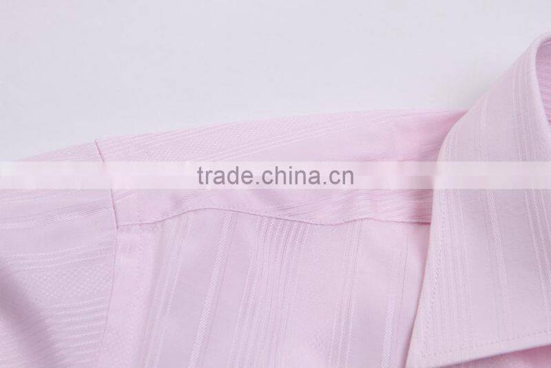classic design mens dress shirt (White/Pink)