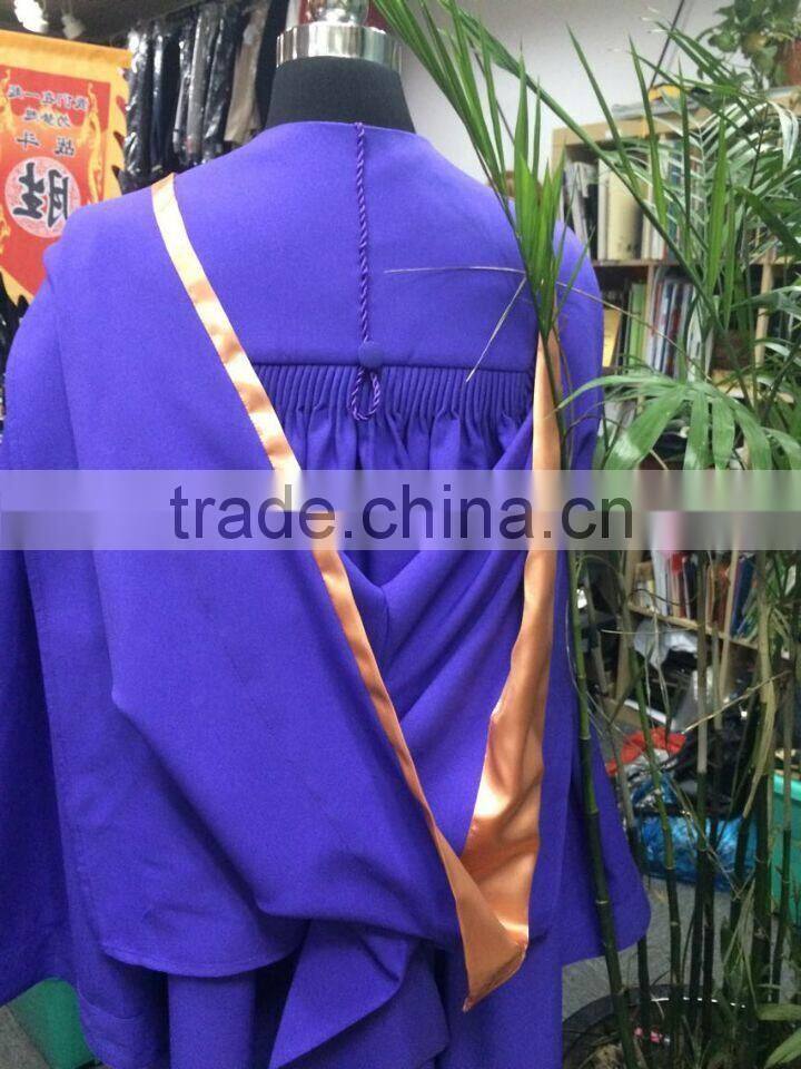 Customized high quality PHD graduation gown