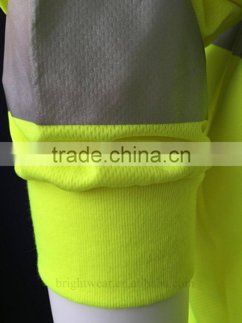 Men's hi vis reflective long sleeve custom warning T-shirt