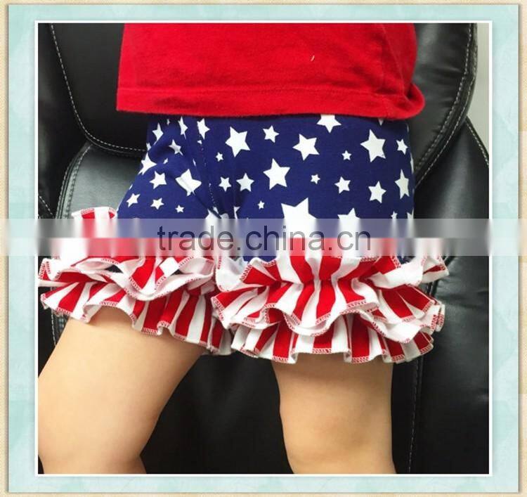 july 4th boutique clothing girl shorts ruffle icing shorts baby boutique wholesale