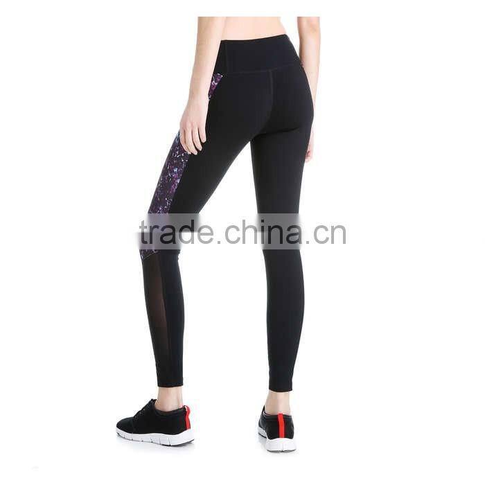 2017 Custom High Quality Floral Printing Yoga Clothing Sets for Women