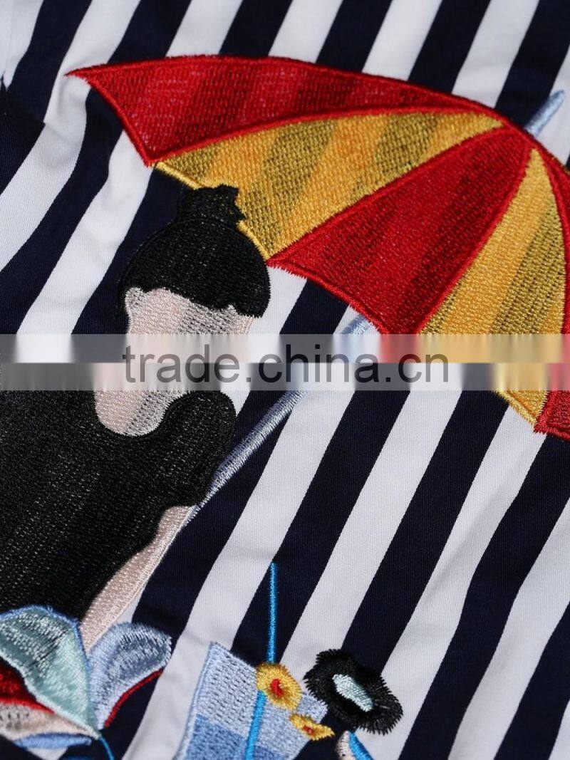 Gilrs 100% cotton sleeveless embroidered dress