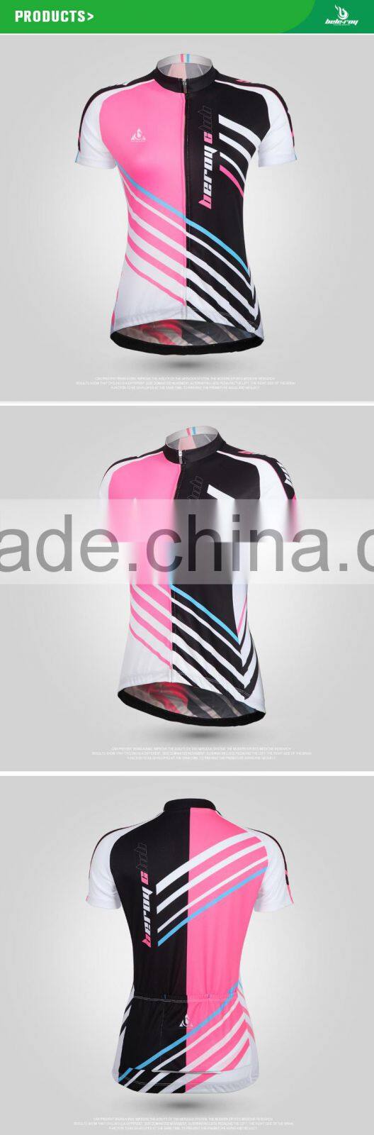 BEROY supreme quality short sleeve cycling jersey dri fit,womens bicycle shirts