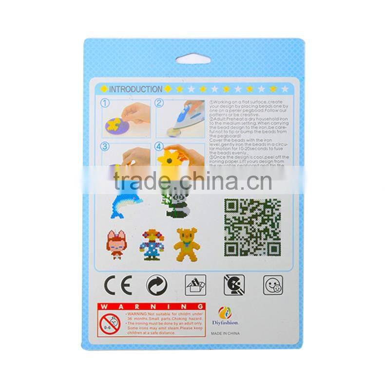 Diyfashion 5mm mini hama perler beads set with pegboard iron paper and twezzer fuse beads toys for kids 18017